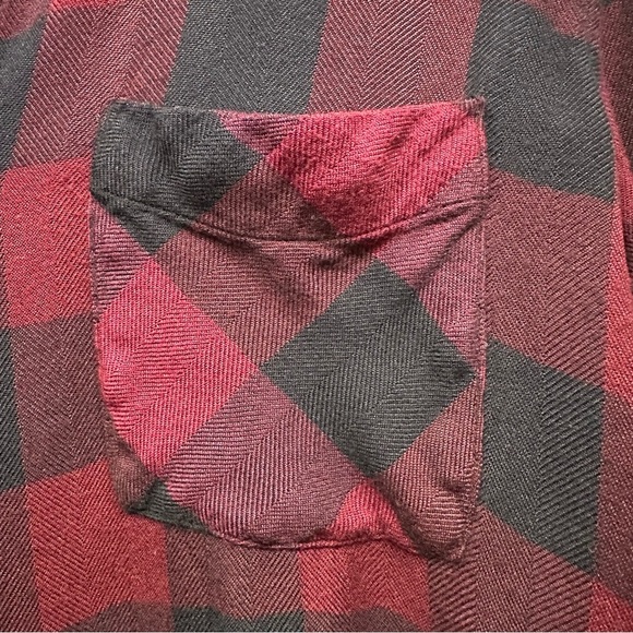 Rails Bianca Rosewood Navy Checkered Button Down Shirt Dress Size Medium - Picture 5 of 10